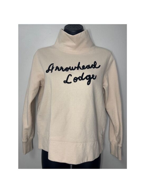 Madewell Tops - Women's Madewell Sweatshirt Size S Beige Arrowhead Lodge
